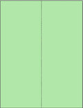 Limited Papers (TM) 8.5x11 Perforated Paper, 20/50 Pound, 75 GSM, Variety of Perforation Sizes and Colors, for Forms, Tickets, Postcards, Business Cards. (Green, 2 up – vertical 4 1/4”)