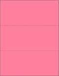 Limited Papers (TM) 8.5x11 Perforated Paper, 20/50 Pound, 75 GSM, Variety of Perforation Sizes and Colors, for Forms, Tickets, Postcards. (Cherry, 3 up - horizontal 3 2/3" and 7 1/3" from bottom)