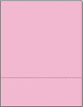 Limited Papers (TM) 8.5x11 Perforated Paper, 20/50 Pound, 75 GSM, Variety of Perforation Sizes and Colors, for Forms, Tickets, Postcards, Business Cards. (Pink, 2 up – 3.5” from bottom)