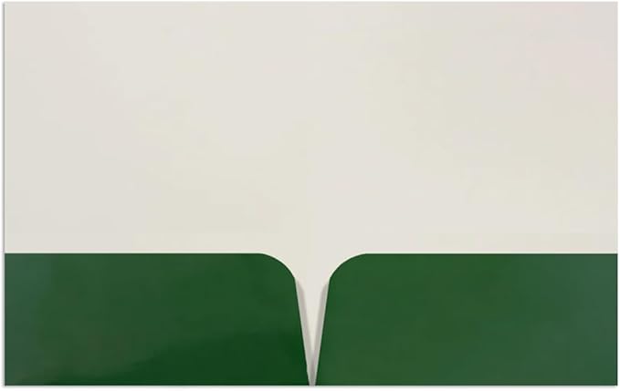JAM PAPER Custom Printed Semi-Gloss Folders with Round Corner Pockets - Personalized Logo & Text - 10 pt C2S - Green - 250/Pack