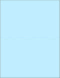 Limited Papers (TM) 8.5x11 Perforated Paper, 20/50 Pound, 75 GSM, Variety of Perforation Sizes and Colors, for Forms, Tickets, Postcards, Business Cards. (Blue, 2 up - horizontal 5.5”)