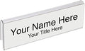 Acrylic Partition Name Plate Holders - Single Sided 8-1/2" Wide x 2" high (25 - PK, 1/4" Cubicle Wall) by Plastic Products Mfg.