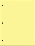 Copy And Printing Color Paper, 20 Lb. 3 Hole Punch 500 Sheets Per Ream. (Canary)
