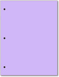 Copy And Printing Color Paper, 20 Lb. 3 Hole Punch 500 Sheets Per Ream. (Lavander/orchid)
