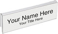 Glass Wall Name Plate Holders - Single Sided 8-1/2" Wide x 2" high (10 - PK, 3/4" Cubicle Wall) by Plastic Products Mfg.