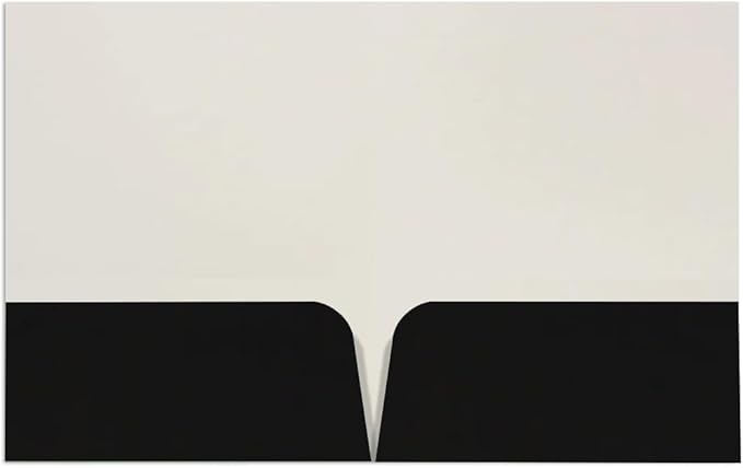 JAM PAPER Custom Printed Semi-Gloss Folders with Round Corner Pockets - Personalized Logo & Text - 12pt C1S - Black - 100/Pack