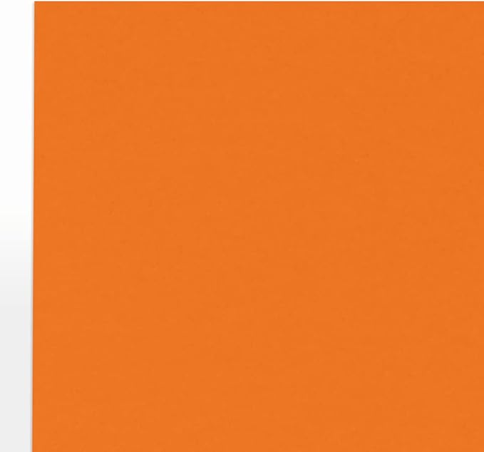 LUXPaper 8.5" x 11" Paper | Letter Size | Mandarin Orange | 80lb. Text | 500 Qty