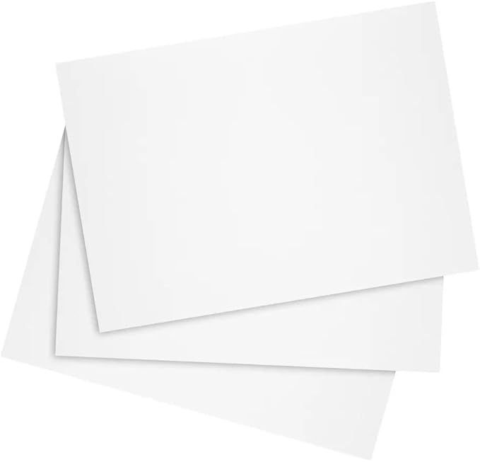Reskid 200 Pack of Thick Heavyweight Index Cards on 80lb Card Stock - Perfect for Note-Taking, Studying, and Organization - Ideal for Classrooms, Office, and Home Use (13x19, 200, Count)