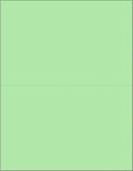 Limited Papers (TM) 8.5x11 Perforated Paper, 20/50 Pound, 75 GSM, Variety of Perforation Sizes and Colors, for Forms, Tickets, Postcards, Business Cards. (Green, 2 up - horizontal 5.5”)