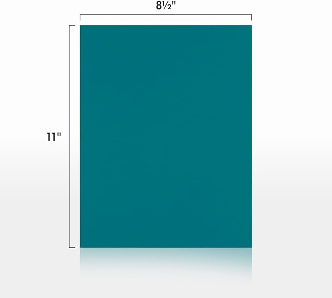 LUXPaper 8.5" x 11" Paper | Letter Size | Teal | 80lb. Text | 1,000 Qty