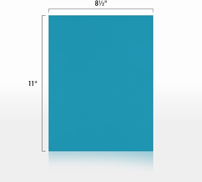 LUXPaper 8.5" x 11" Paper | Letter Size | Bright Blue | 60lb. Text | 250 Qty