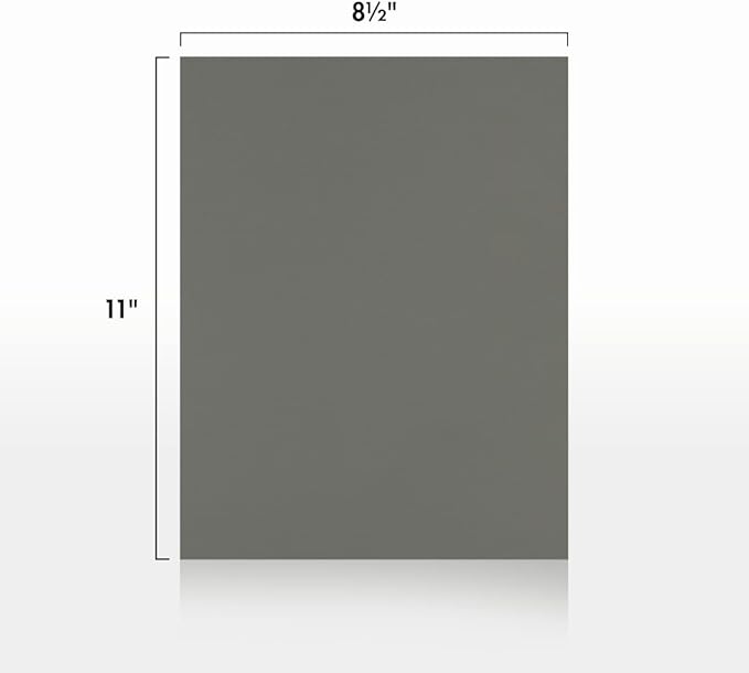 LUXPaper 8.5" x 11" Paper | Letter Size | Smoke Gray | 80lb. Text | 500 Qty
