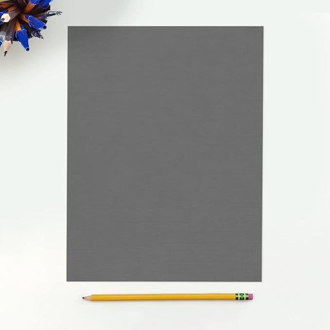 LUXPaper 8.5" x 11" Cardstock | Letter Size | Sterling Gray Linen | 100lb. Cover | 250 Qty