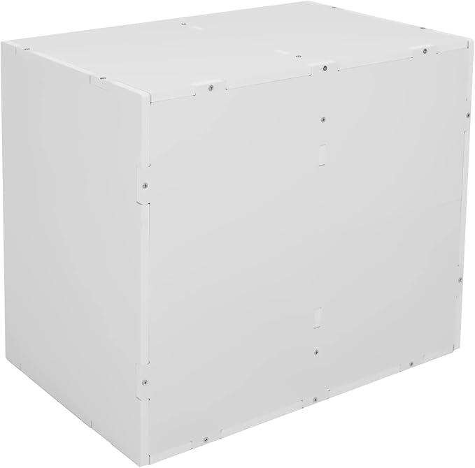 12 Slots Mail Sorters for Office, PVC Literature Organizer with Removable Shelves, Desktop Mail Center Paper Storage Cabinet for Files Magazines Documents, 8.9 * 2.3in Each Slot(12 Slots - White)