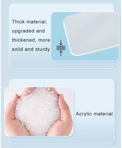Acrylic Privacy Screen - Frosted Free Standing Desk Divider, Portable Visual Distractions Panel for Workstations, Offices & Schools (Clear-B, 100x30cm/39.4x11.8in)