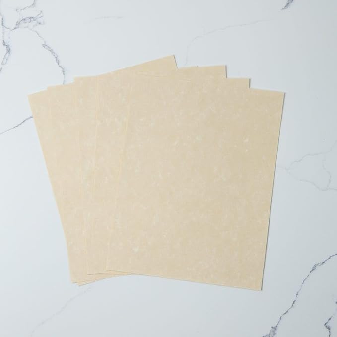 LUXPaper 8.5" x 11" Paper | Letter Size | Cream Parchment | 60lb. Text | 1,000 Qty