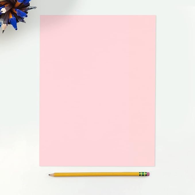 LUXPaper 8.5" x 11" Paper | Letter Size | Candy Pink | 80lb. Text | 500 Qty