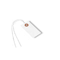 SmartSign (Pack of 1000) 2.75 x 1.375 inch “White” Blank Tyvek Shipping Tags with Wire, Size #1, 8 mil Thick Tyvek