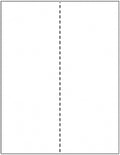 Limited Papers (TM) 8.5x11 Perforated Paper, 20/50 Pound, 75 GSM, Variety of Perforation Sizes and Colors, for Forms, Tickets, Postcards, Business Cards. (White, 2 up – vertical 4 1/4”)