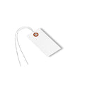 SmartSign (Pack of 1000) 3.25 x 1.625 inch “White” Blank Tyvek Shipping Tags with Wire, Size #2, 8 mil Thick Tyvek