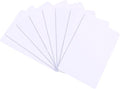 100 Pack - Premium Blank PVC Cards for ID Badge Printers - Premium Quality White CR80 30 Mil (CR8030) by KLMNDUO - Compatible with Most Photo ID Badge Printers(White)