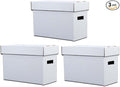PIT66 3 Pack Comic Book Storage Comic Book Box Holds 150-175 Comics Collapsible and Stackable Comic Short Box Moistureproof Comic Box Stackable Archival Cardboard