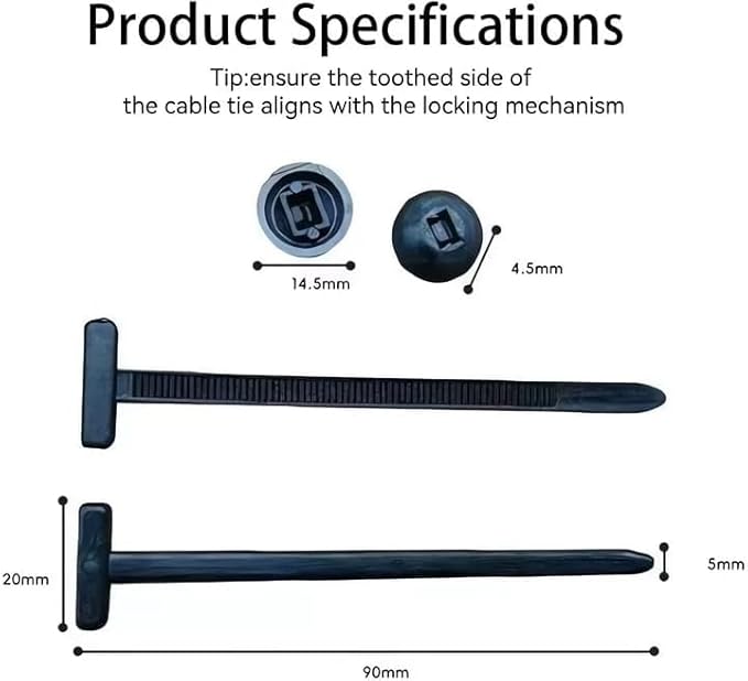 200 Pcs Nylon Universal Cable Tie Buckle with PP Storage Box - Multifunctional Zip Ties with Pin & Button, UV Resistant Fasteners for Car Repair, Bumper & Fender Clips (150PCS)
