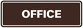 Signs ByLITA Standard Office Sign - Professional Business Signage - Easy to Install (Dark Brown) - Large 1 Pack