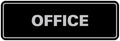 Signs ByLITA Standard Office Sign - Professional Business Signage - Easy to Install (Black/Silver) - Medium 1 Pack