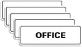 Signs ByLITA Standard Office Sign - Professional Business Signage - Easy to Install (White) - Small 5 Pack
