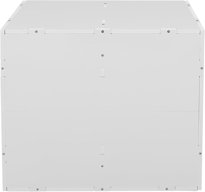 12 Slots Mail Sorters for Office, PVC Literature Organizer with Removable Shelves, Desktop Mail Center Paper Storage Cabinet for Files Magazines Documents, 8.9 * 2.3in Each Slot(12 Slots - White)