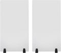 2 Packs Dual Frosted Plexiglass Desk Privacy Panels, 30 x 18 Inch Acrylic Cubicle Desk Dividers, Acrylic Frosted Partition Board, Desk Divider for Classrooms, Offices