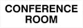 Signs ByLITA Basic Conference Room Sign (White) - Medium