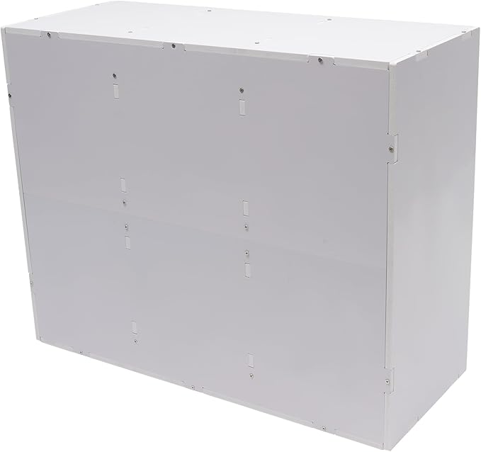 24 Slots Mail Sorters for Office, Desktop Literature Organizer with Removable Shelves, PVC Mail Center Paper Storage Cabinet for Files Magazines Documents, 9 * 2.6in Each Slot (24 Slots - White)
