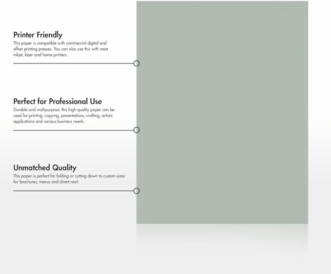 LUXPaper 8.5" x 11" Paper | Letter Size | Slate Gray | 70lb. Text | 500 Qty
