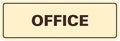 Signs ByLITA Standard Office Sign - Professional Business Signage - Easy to Install (Ivory/Dark Brown) - Large 1 Pack