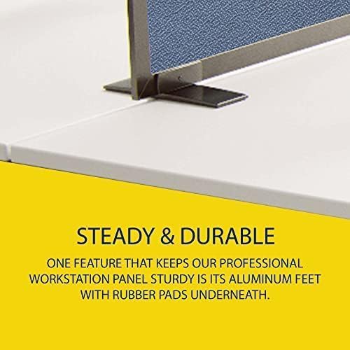 OBEX Acoustical Free Standing Privacy Screen, Cubicle Accessories Desk Privacy Panel, Desk Dividers for Office, Office Furniture Partitions Portable Sound Proof Dividers, 18" x 24", Twilight