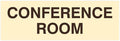 Signs ByLITA Basic Conference Room Sign (Ivory/Dark Brown) - Medium