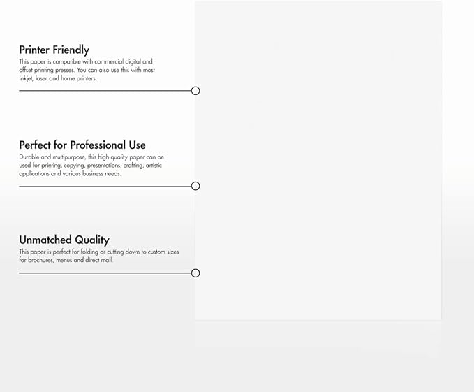 LUXPaper 8.5" x 11" Classic Crest Paper | Letter Size | Brilliant White | 70lb. Text | 1,000 Qty