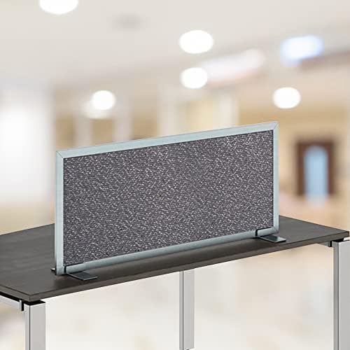OBEX Acoustical Free Standing Privacy Screen, Cubicle Accessories Desk Privacy Panel, Desk Dividers for Office, Office Furniture Partitions Portable Sound Proof Dividers, 24" x 42", Graphite