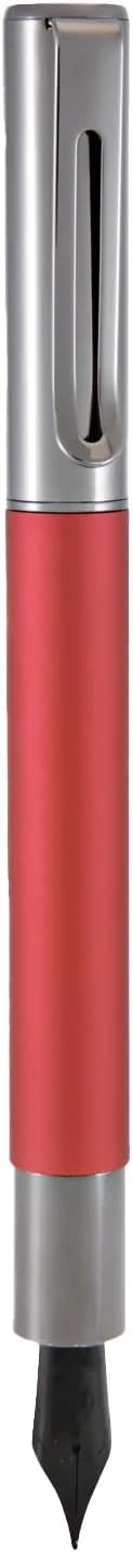 Monteverde USA Ritma Fountain Pen in Red – Extra Fine Nib, Precision JoWo Stainless Steel, Refillable Ink Cartridge/Converter – Ideal for Professionals & Artists