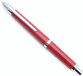 JINHAO 20 Press Fountain Pen, Retractable Capless Resin Pen with Ink Converter (F Nib 0.5mm, Wine Red)