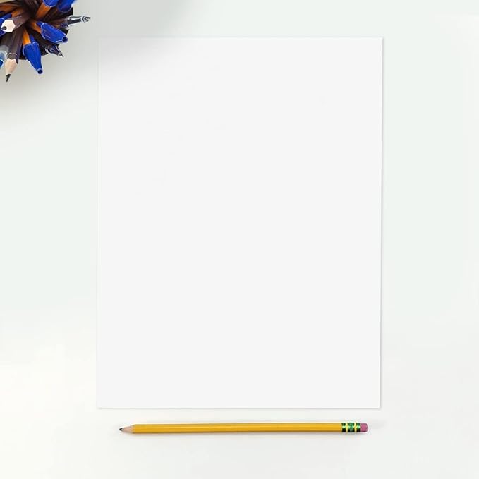 LUXPaper 8.5" x 11" Classic Crest Paper | Letter Size | Brilliant White | 70lb. Text | 50 Qty