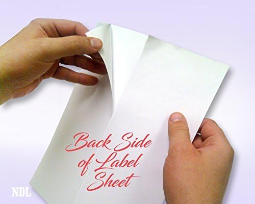 NextDayLabels - 8-1/2 x 11" Neon Color High Light Fluorescent Labels for Laser & Inkjet Printer (Orange Fluorescent, 8.5" x 11" - 1 Per Page | 25 Labels)
