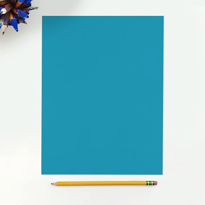 LUXPaper 8.5" x 11" Paper | Letter Size | Bright Blue | 60lb. Text | 50 Qty