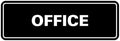 Signs ByLITA Standard Office Sign - Professional Business Signage - Easy to Install (Black) - Medium 1 Pack
