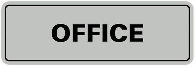 Signs ByLITA Standard Office Sign - Professional Business Signage - Easy to Install (Lt Gray) - Large 1 Pack