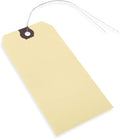 INNOVART Shipping Tags - Double Wired 4 3/4" x 2 3/8", Manila Wire Tags with Reinforced Eyelet, Case of 100