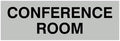 Signs ByLITA Basic Conference Room Sign (Lt Gray) - Large