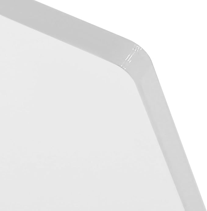 KONKENIE Acrylic Office Privacy Partition Indoor Desk Divider Guard Rectangle Desktop Privacy Panel Privacy Shield Screen for Classroom Office Reception Station Bakery Translucent (47x18x2”,1PCS)
